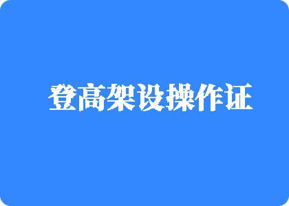 和漂亮女人日屄电影登高架设操作证